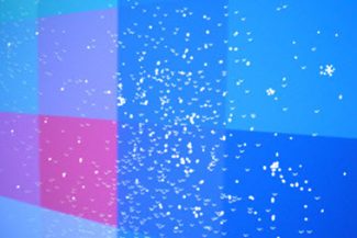 white spots on projector screen repair